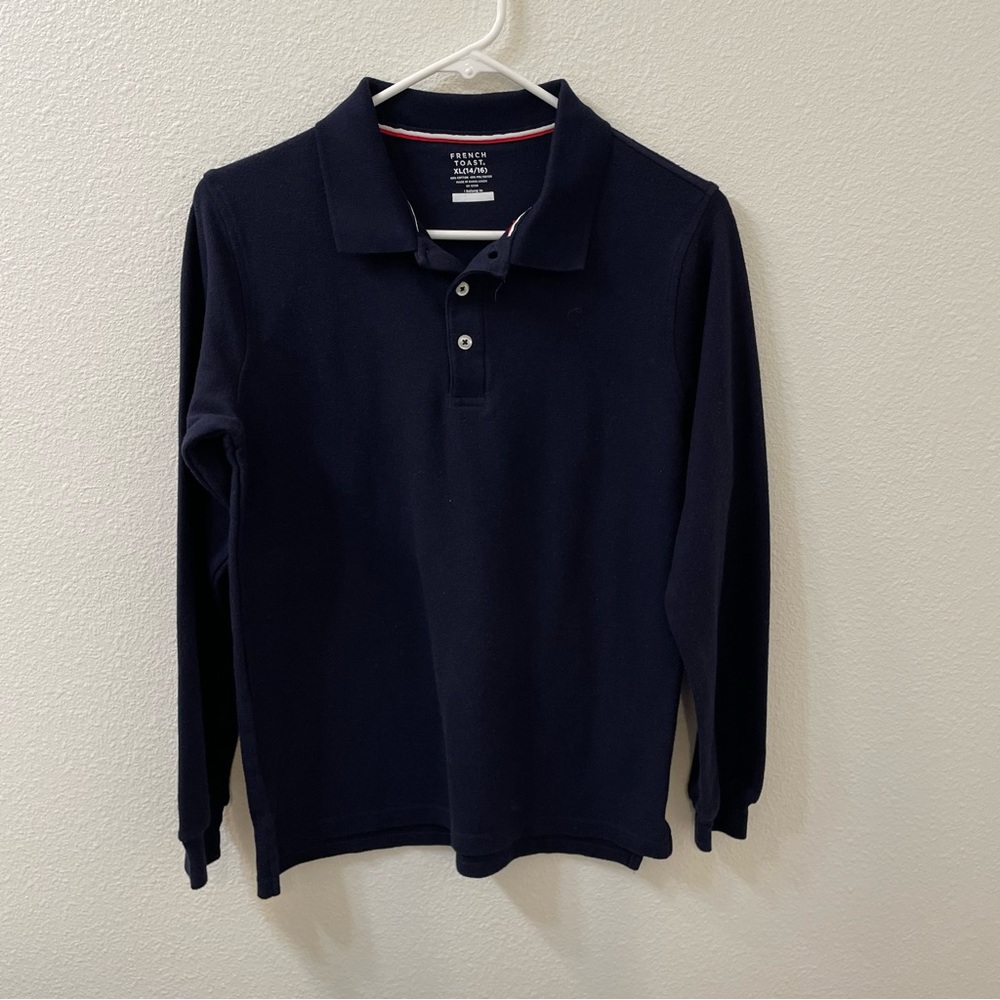 French toast rugby shirt blue boys xl